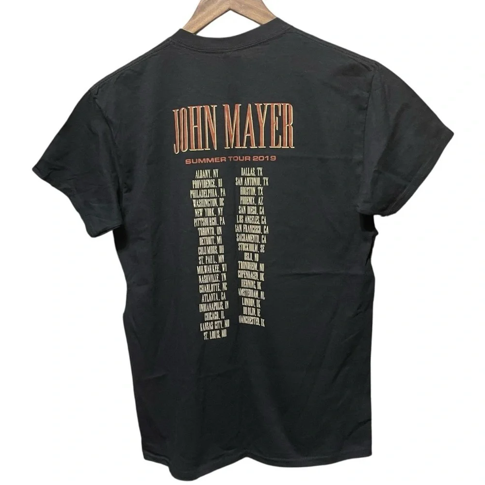 John Mayer Summer tour 2019 concert front back graphic band rock country T-shirt - Picture 4 of 5